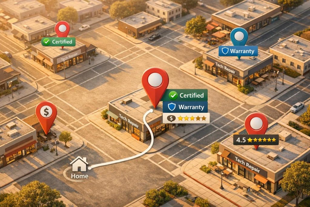 Where can I find local gadget repair experts near me?