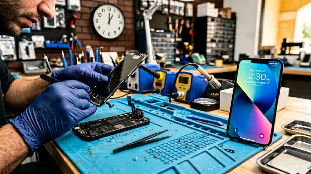 How Long Does Phone Screen Repair in Boca Raton Take?